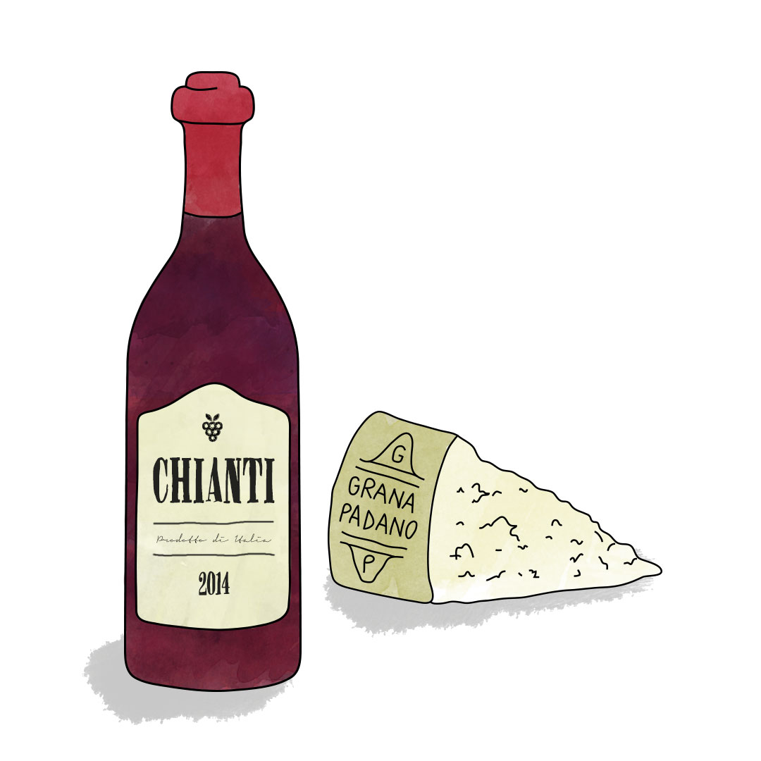 Chianti and Grana Padano