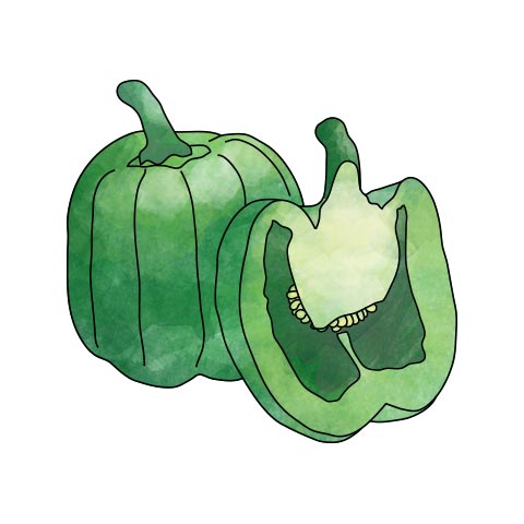 Green peppers